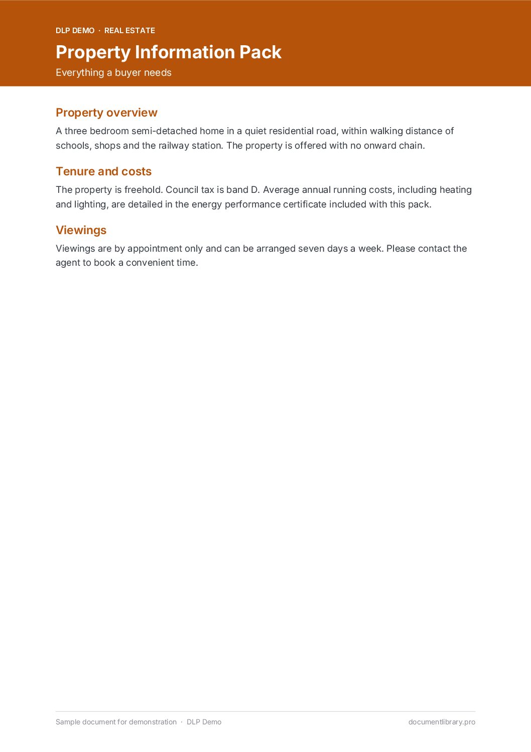 Property Information Pack